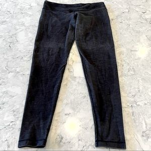 Lululemon wunder under pants in the black denim weave size 10